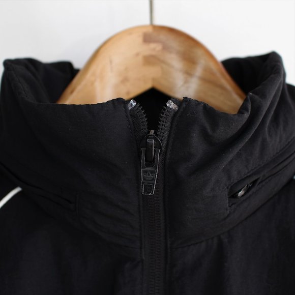 Adidas Black & White Striped Windbreaker Jacket - Picture 7 of 9